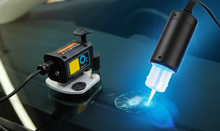 Slik fjerner du steinsprutskader på frontruten