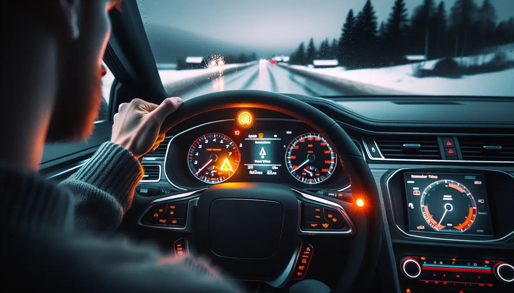 Motorlampen – ofte kalt motorfeillampe eller mkl (motor kontrollampe) – er en del av bilens egen overvåkning – illustrasjon